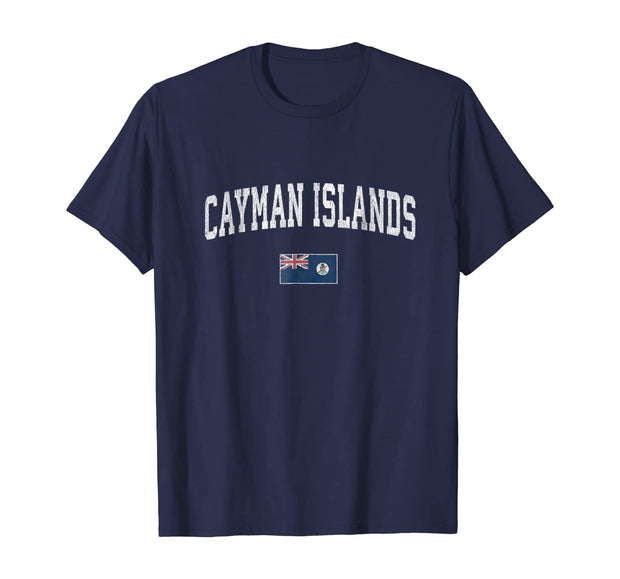Cayman Islands T-Shirt Vintage Sports Design Caymans Tee