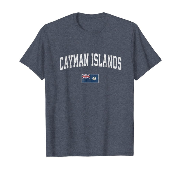Cayman Islands T-Shirt Vintage Sports Design Caymans Tee