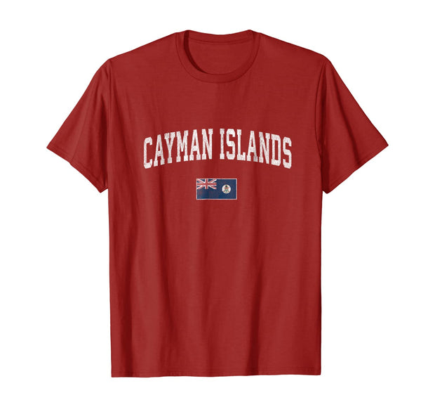 Cayman Islands T-Shirt Vintage Sports Design Caymans Tee