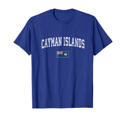 Cayman Islands T-Shirt Vintage Sports Design Caymans Tee