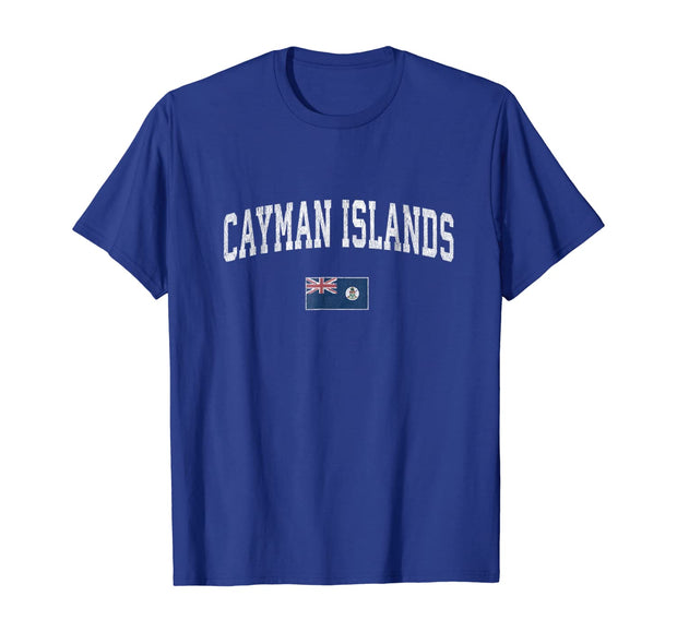 Cayman Islands T-Shirt Vintage Sports Design Caymans Tee