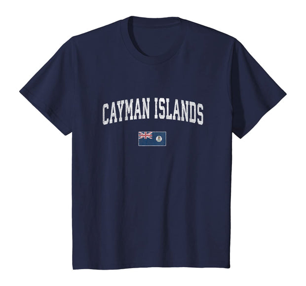 Cayman Islands T-Shirt Vintage Sports Design Caymans Tee