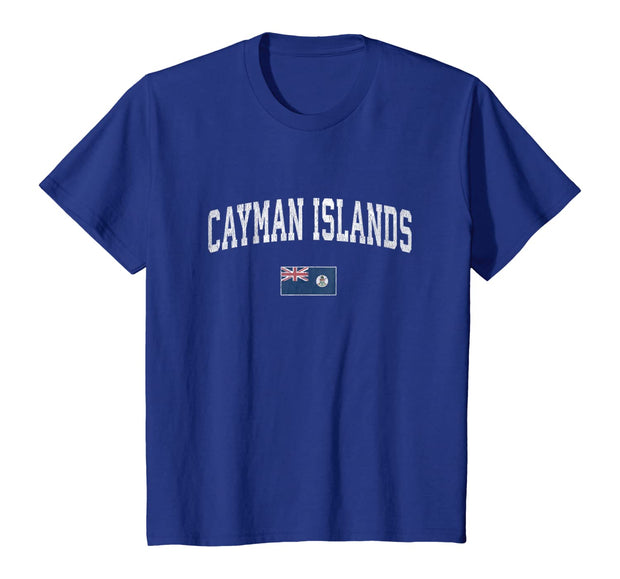 Cayman Islands T-Shirt Vintage Sports Design Caymans Tee